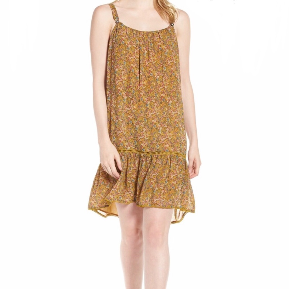 Rebecca Minkoff Flowy Yellow Madison dress medium